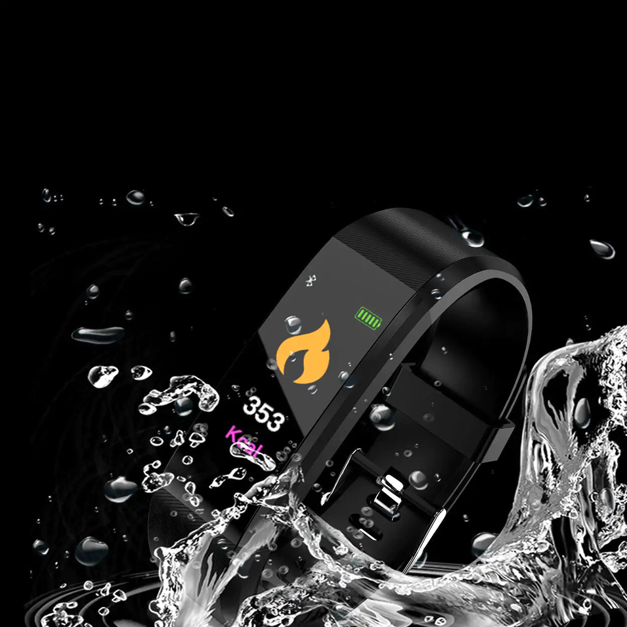 COOL COLORFUL OLED  Smart Fit Watch With Live HR GPS Trail Tracker