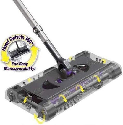 Purple Household Vacuum Cleaner Hand Push Sweeper