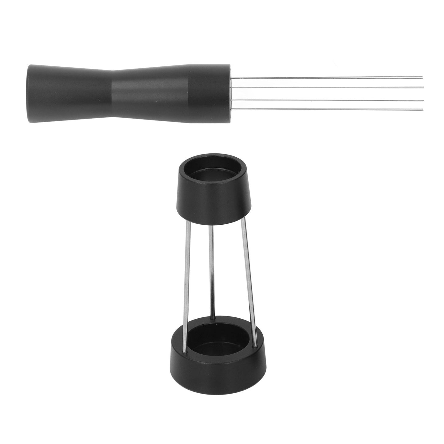 Coffee Stirrer Needle Stainless Steel Coffee Powder Distributor Needle Coffee Tamper Stirring Tool Black