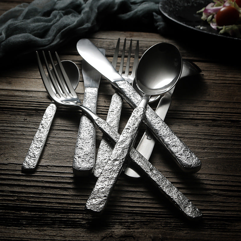 Stainless steel western food set