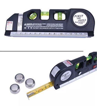 Multi-function tape measure laser level