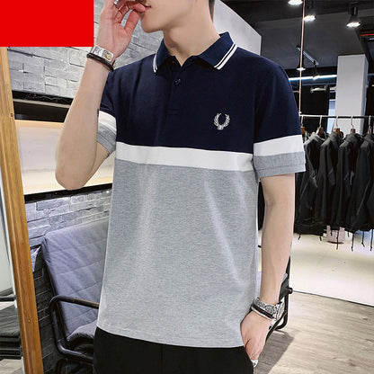 POLO Shirt Men's Short-Sleeved T-Shirt Lapel Stand Collar Trend Men's Clothing