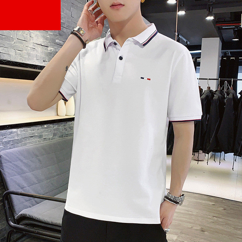 POLO Shirt Men's Short-Sleeved T-Shirt Lapel Stand Collar Trend Men's Clothing