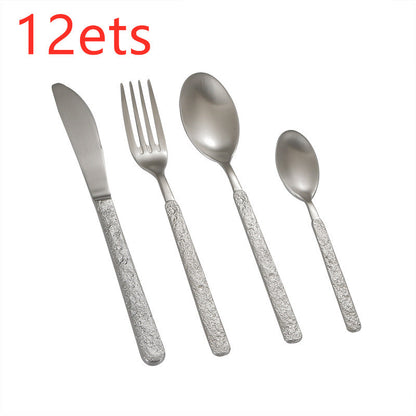 Stainless steel western food set