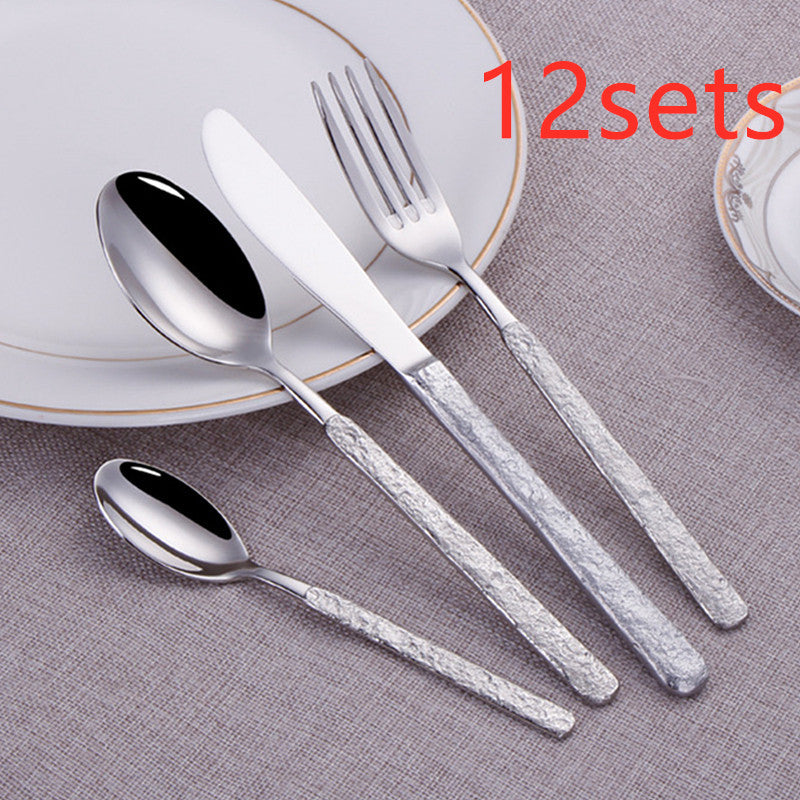 Stainless steel western food set