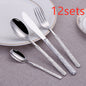 Stainless steel western food set