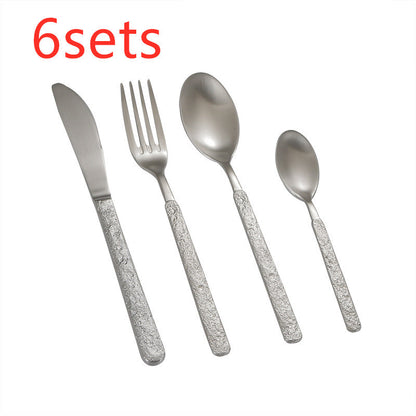 Stainless steel western food set