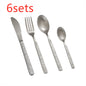 Stainless steel western food set