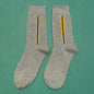 Vertical Striped Color Matching Mid-Tube Socks