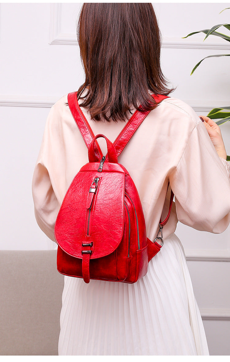 Casual Bag Fashion Small Backpack Trendy College Style Backpack Travel Bag Women