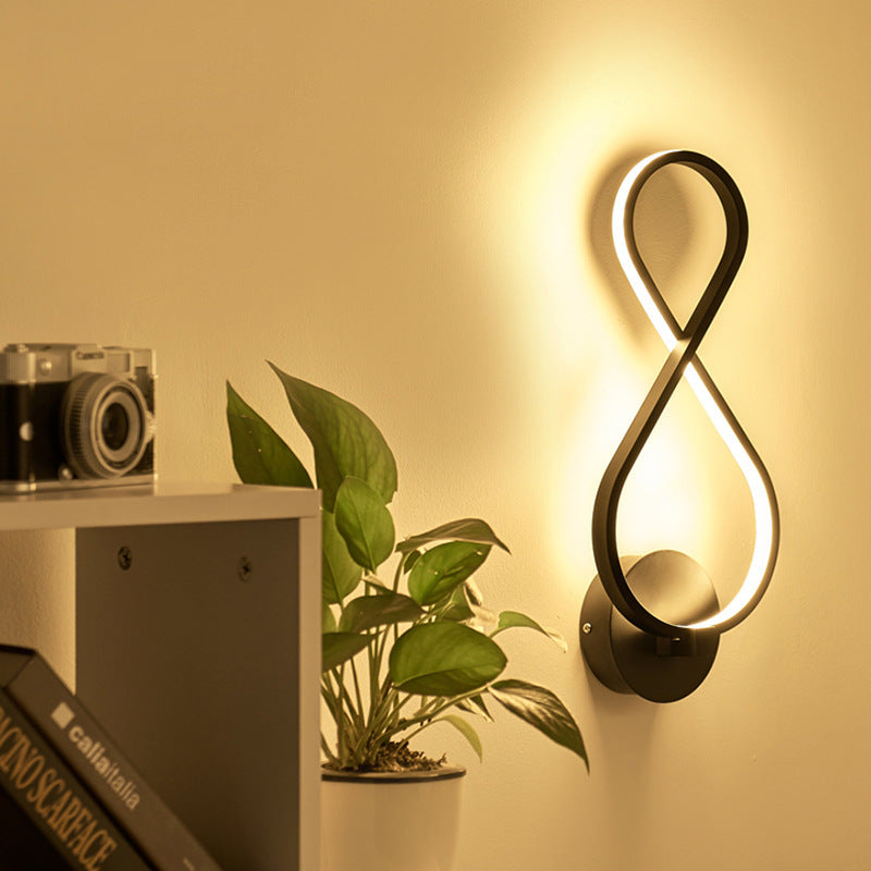 Simple And Creative Led Wall Lamp Musical Note Led Wall Lamp Background Wall Lamp Zhongshan Lamps Wholesale One On Behalf Of