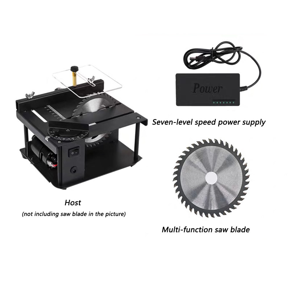 Miniature Precision Table Saw, Mini Electric Saw, Small Household Table Saw, Portable Woodworking Sliding Table Saw, Multifunctional Cutting Machine