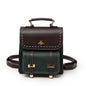 Contrasting Retro Small Backpack Women