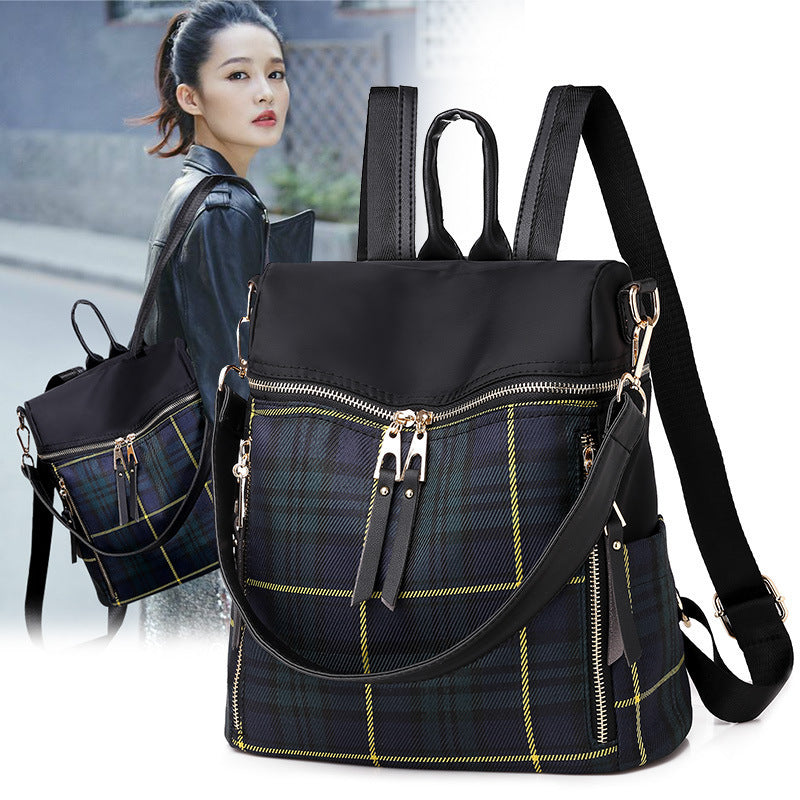 Korean New Style Oxford Cloth Backpack Women