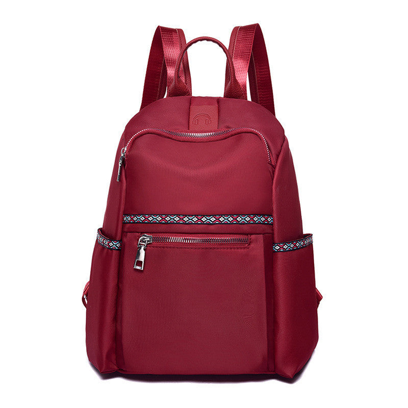 Fashion Soft Face Korean Style Solid Color Backpack Trendy Small Bag