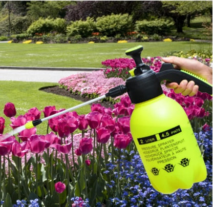 2L Garden Hand  Sprayer  Portable Pressure Spray Bottle Water Weed Chemical