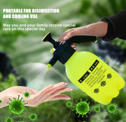 2L Garden Hand  Sprayer  Portable Pressure Spray Bottle Water Weed Chemical