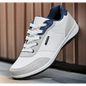 Lace-Up Microfiber Leather Men’s Sneakers
