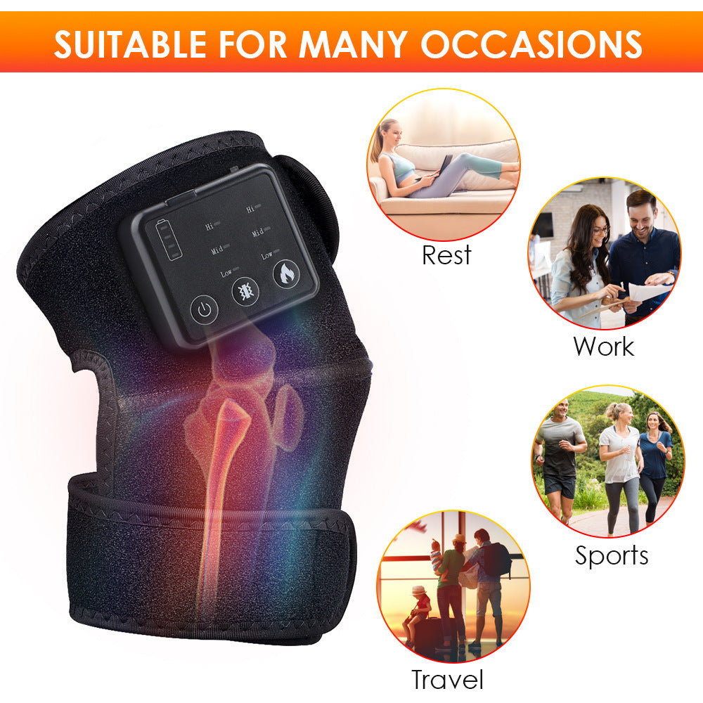 New Product Hailicare Electric Heating Knee Pads Charging Knee Joint Care Pads Hot Compress Vibration Massage