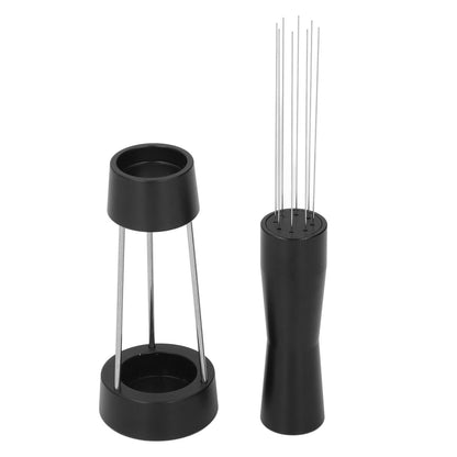 Coffee Stirrer Needle Stainless Steel Coffee Powder Distributor Needle Coffee Tamper Stirring Tool Black