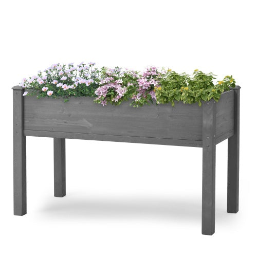 Elevated Garden Bed With Legs, Elevated Wooden Planters For Outdoor Plants