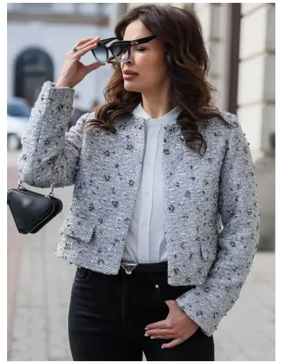 Women's Sequined Casual Coat