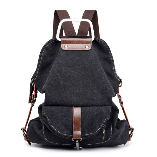 Canvas backpack women bag