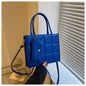 Fashion Plaid Shoulder With Small Wallet Simple Elegant Portable Square Tots Women's Handbag