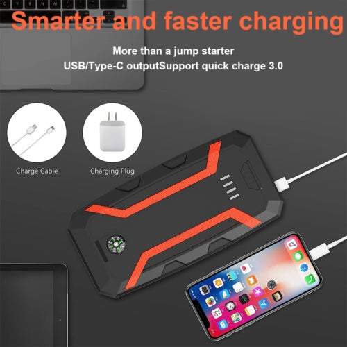 30000mah Car  Starter Pack 12V Booster Power Bank USB Battery Charger