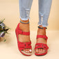 Wedge Sandals Summer Velcro Platform Shoes Women