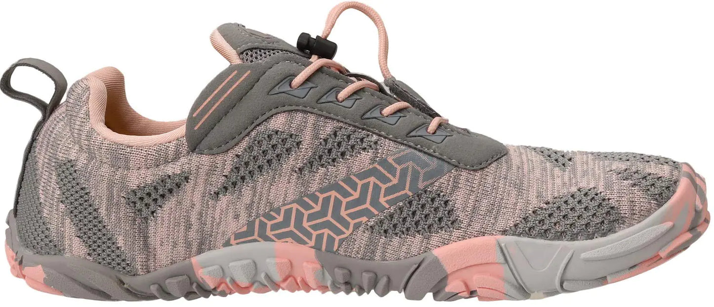 Joomra Women's Minimalist Trail Running Barefoot Shoes | Wide Toe Box | Zero Drop 9-9.5 W20 | Pink Grey