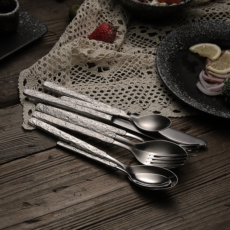 Stainless steel western food set