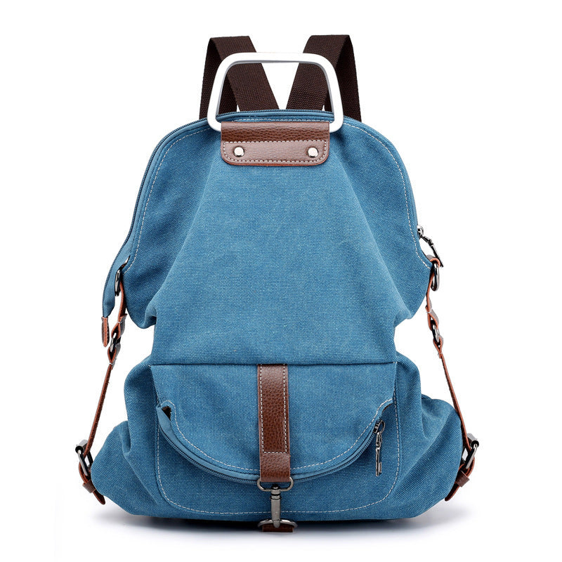 Canvas backpack women bag