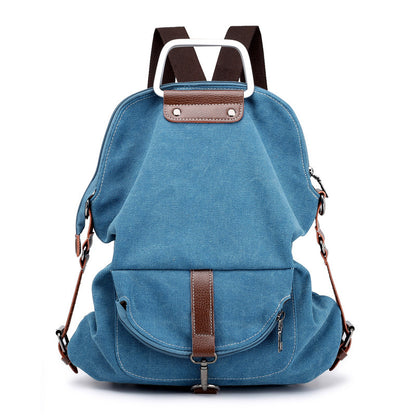 Canvas backpack women bag