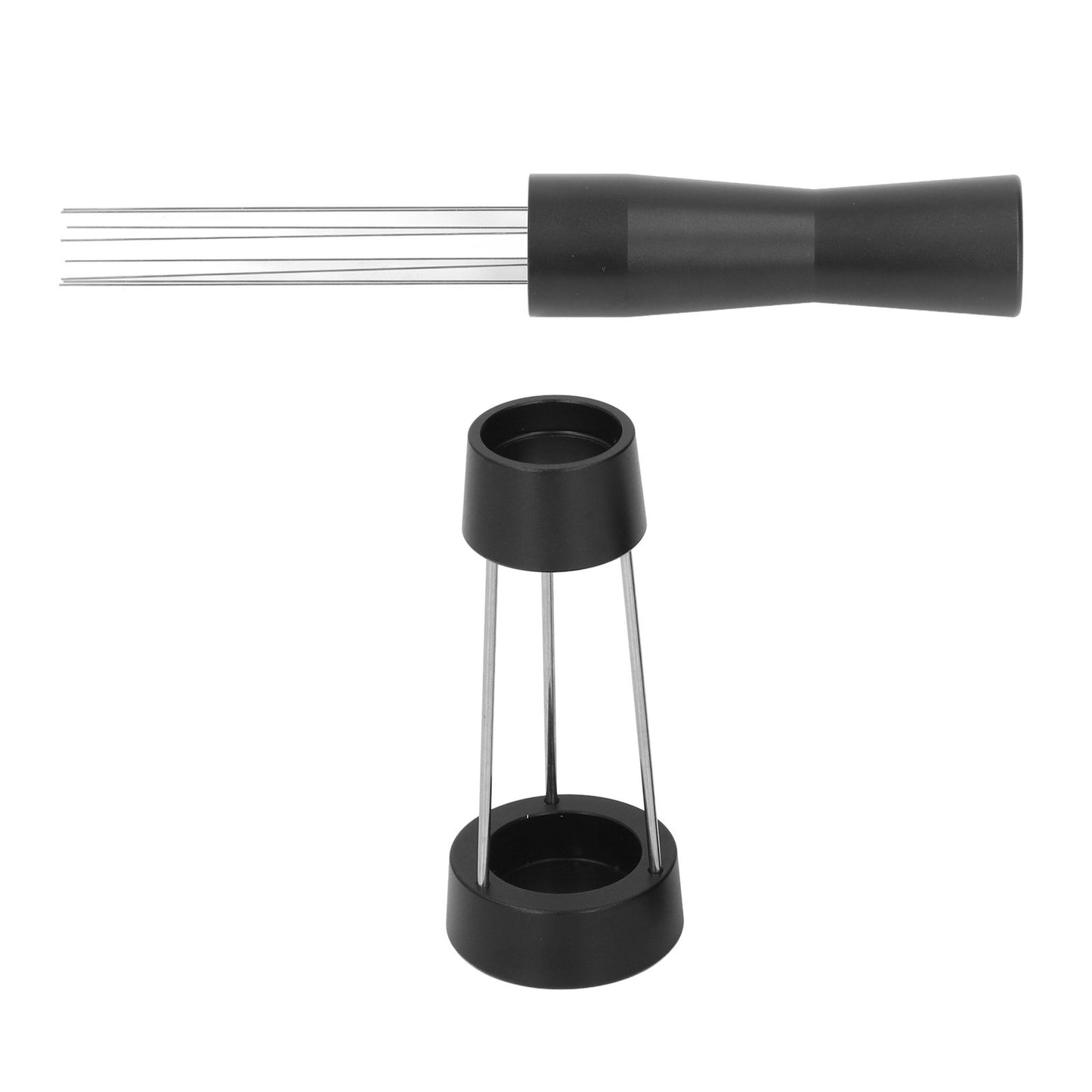 Coffee Stirrer Needle Stainless Steel Coffee Powder Distributor Needle Coffee Tamper Stirring Tool Black