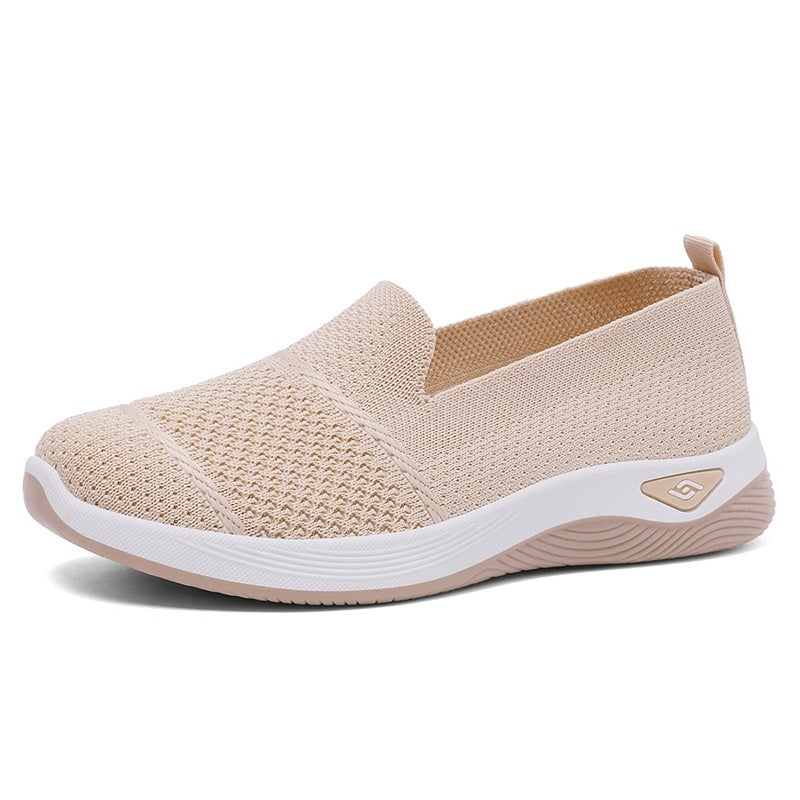 Slip-on Mother's Shoes Soft Sole Lightweight Old Beijing Cloth Shoes Shallow Mouth