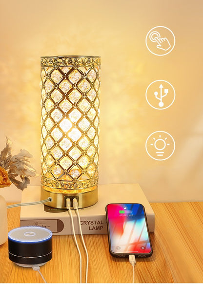 Creative Desk Lamp For Bed In Crystal Bedroom