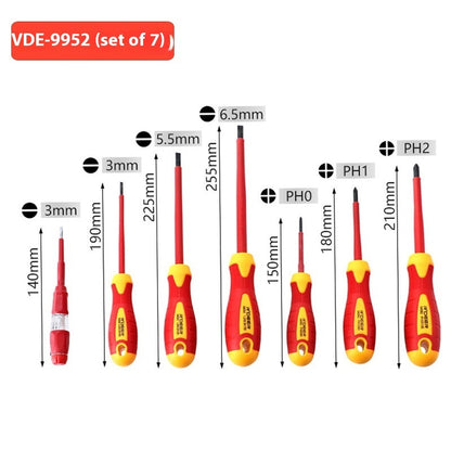 Insulated Screwdriver Set With Multiple Functions