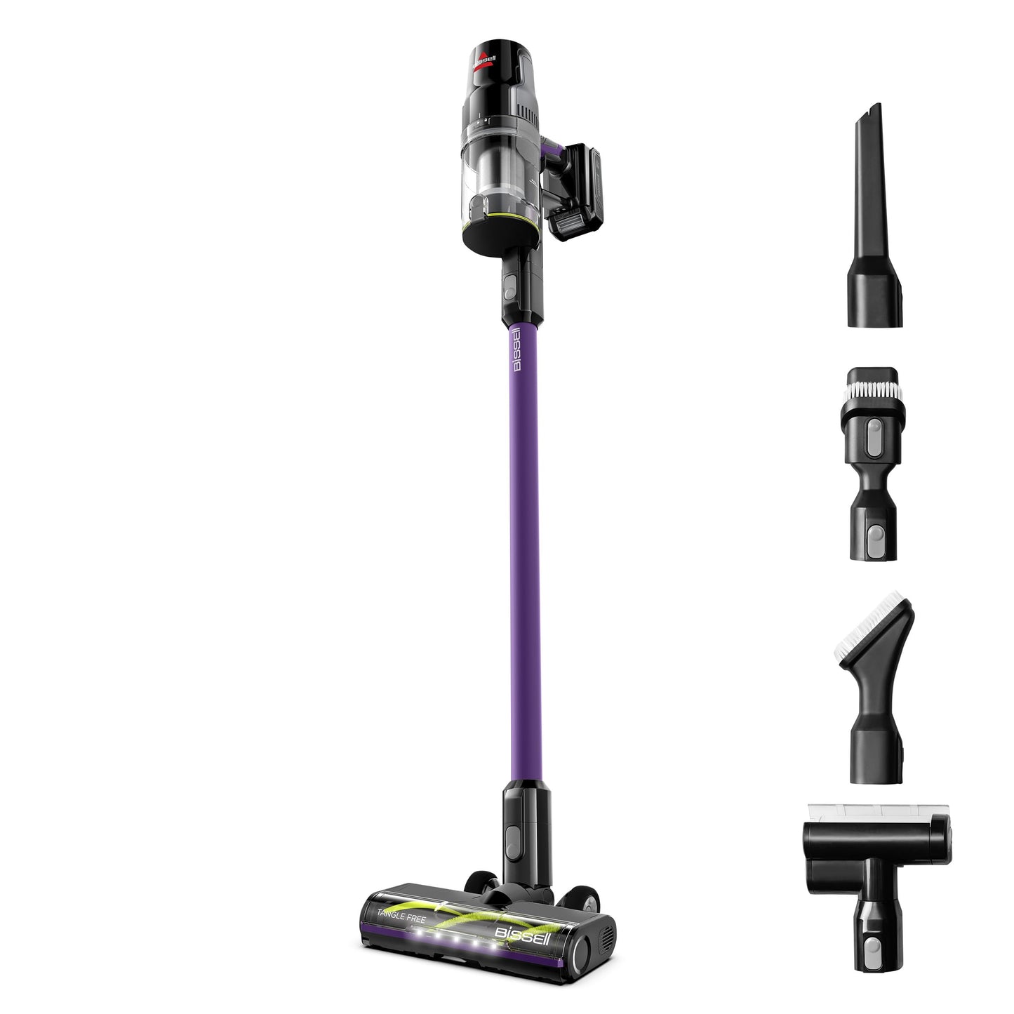 BISSELL CleanView XR Pet 300w Lightweight Cordless Vacuum w/ Removable Battery, 40-min runtime, Deep-Cleaning Furbrush & Tangle-Free Brush Roll, LED lights, XL Tank, Dusting & Crevice Tool, Wall Mount