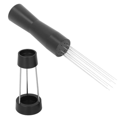 Coffee Stirrer Needle Stainless Steel Coffee Powder Distributor Needle Coffee Tamper Stirring Tool Black