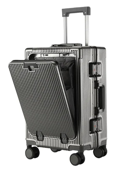 Trolley Aluminum Frame Large Capacity Front Opening Luggage