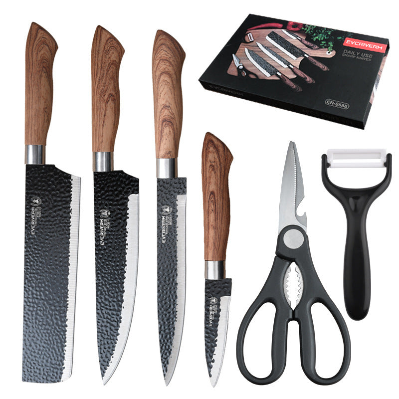 Stainless Steel Black Blade Gift Set Knife Kitchen Knives