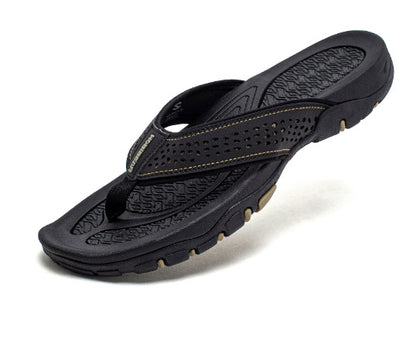 Men's Flip Flops Summer New Comfort Wear-resistant Home Single Strap Slides Outdoor Leisure All-match Flip-flops Men