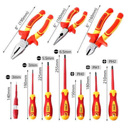 Insulated Screwdriver Set With Multiple Functions