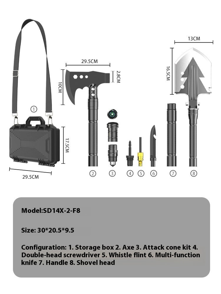 Multi Functional Outdoor Military Shovel Hammer Set