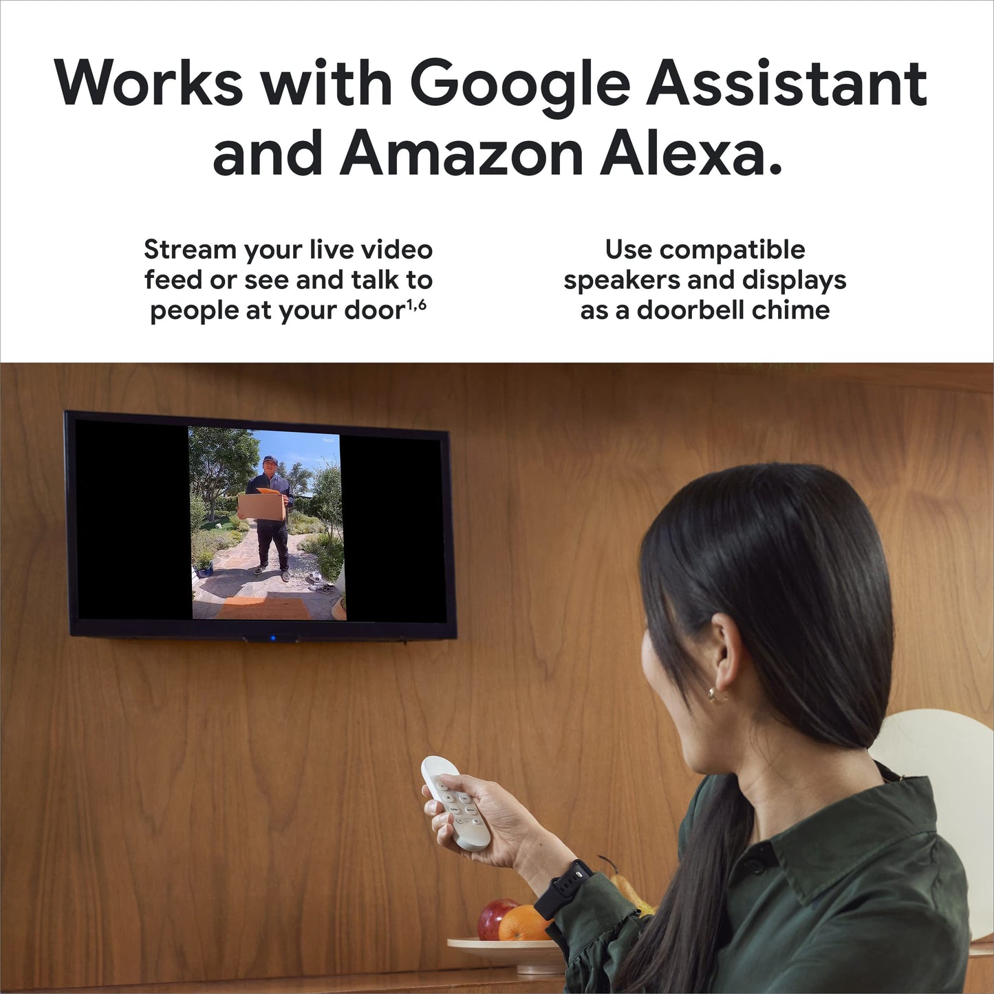 Google Nest Doorbell - (Wired, 2nd Gen) - Wired Video Doorbell Camera - Doorbell Security Camera - Ash