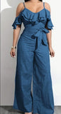 Women's Solid Color Loose Casual Jumpsuit