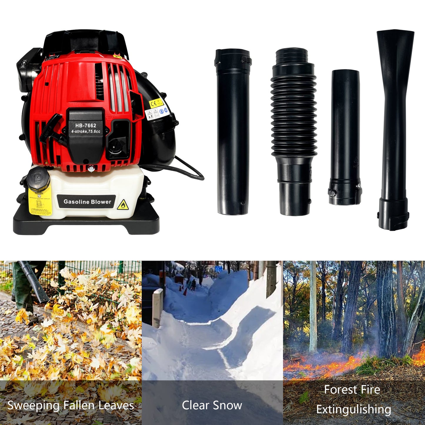 Metal Backpack Type Gas Leaf Blower