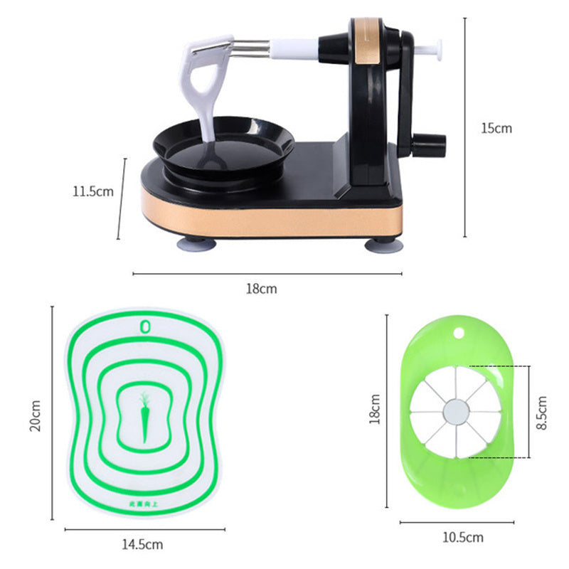 Multifunctional Rotary Manual Fruit Peeler Slicer