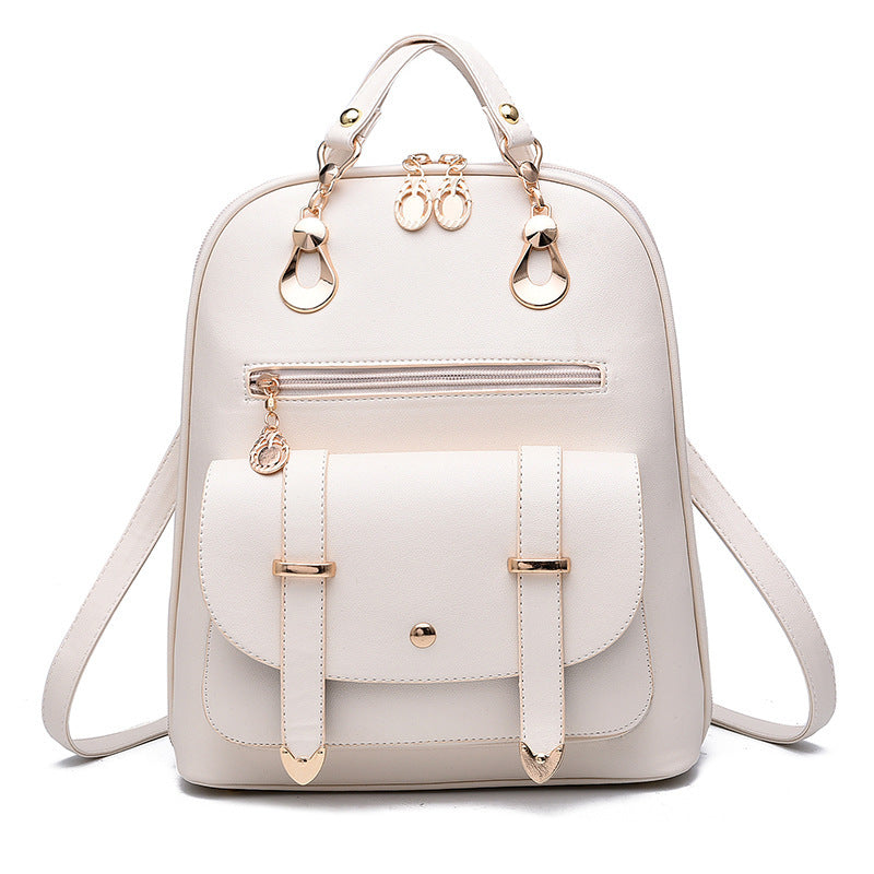 Female bag fashion PU leather dual-use backpack